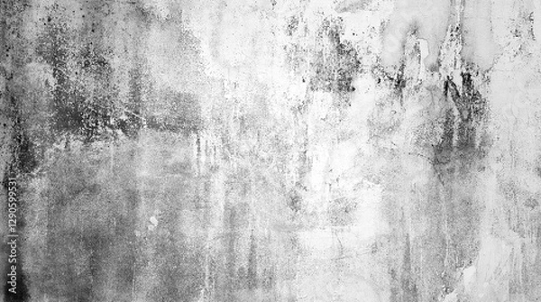 Fototapeta Old concrete white-black-gray wall textures for background with cracks textures,Abstract background