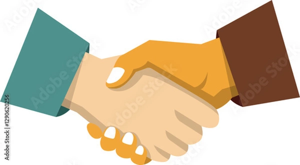 Fototapeta handshake vector illustration