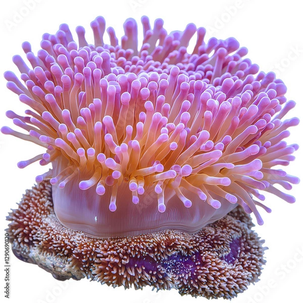 Obraz Dark Red Dahlia isolated on transparent png background