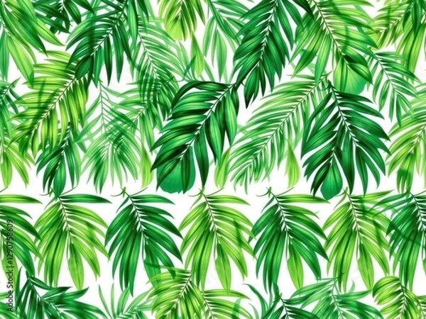 Obraz Tropical Palm Leaves Background