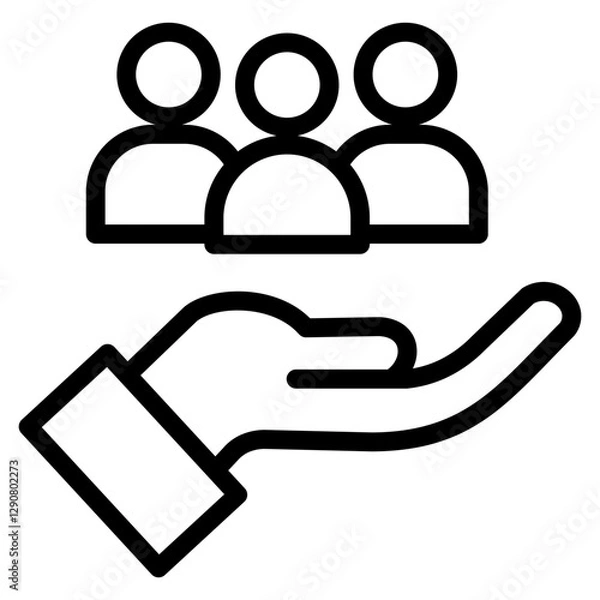 Obraz Customers Icon