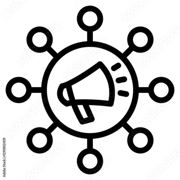 Obraz Viral Marketing Icon