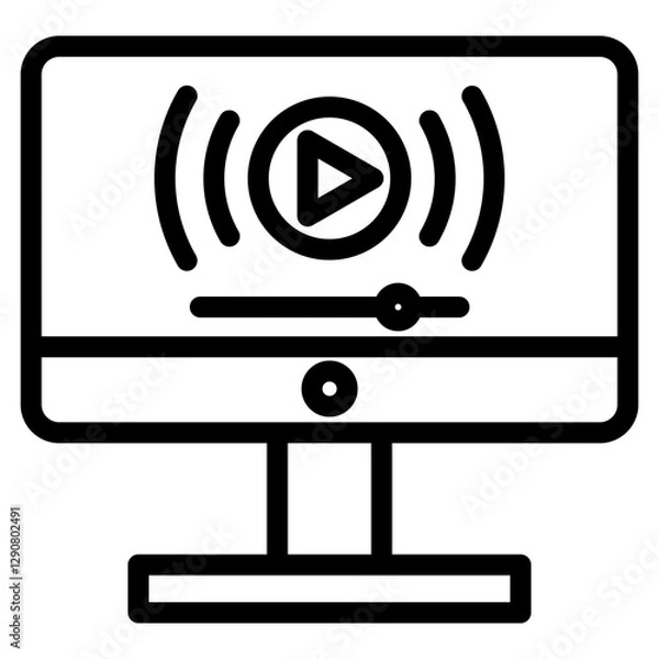 Obraz Streaming Icon