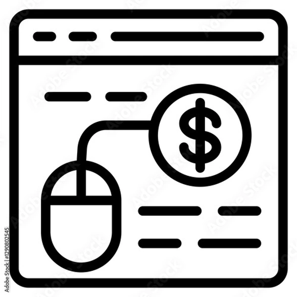 Obraz Pay Per Click Icon