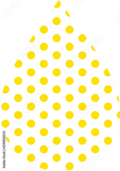Obraz Pattern Yellow Water Drop Polka Dot Vector 