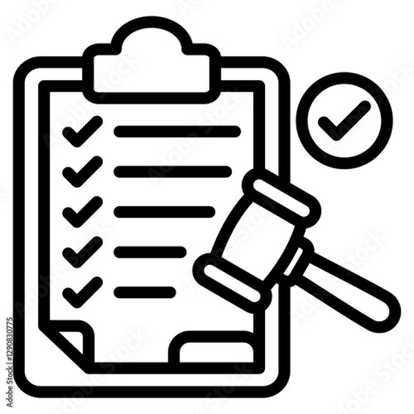 Obraz Legal Compliance Icons For Design Elements 