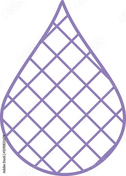Obraz Pattern Purple Water Drop Plaid Vector