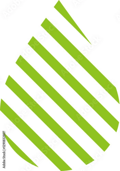 Obraz Pattern Green Water Drop Stripes Vector
