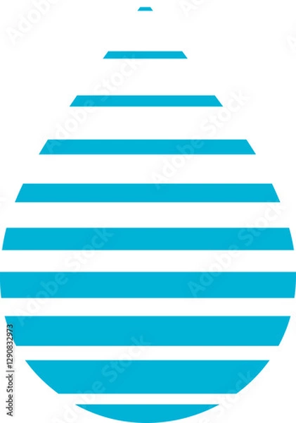 Obraz Pattern Sky Blue Water Drop Stripes Vector