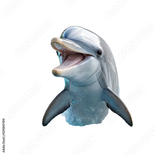 Obraz dolphin portrait isolated on transparent png