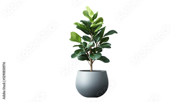 Obraz green plant in a pot