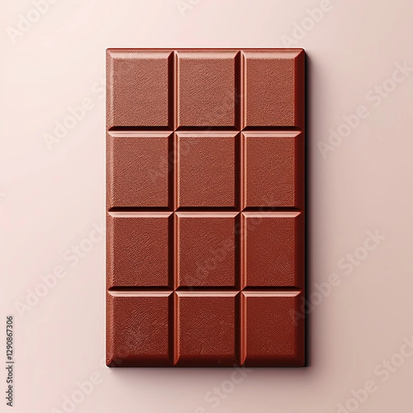 Obraz chocolate bar on white background