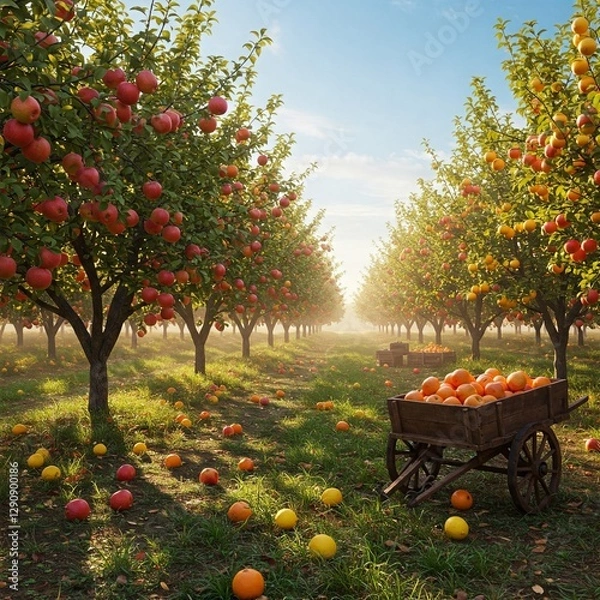 Obraz apple tree in the garden