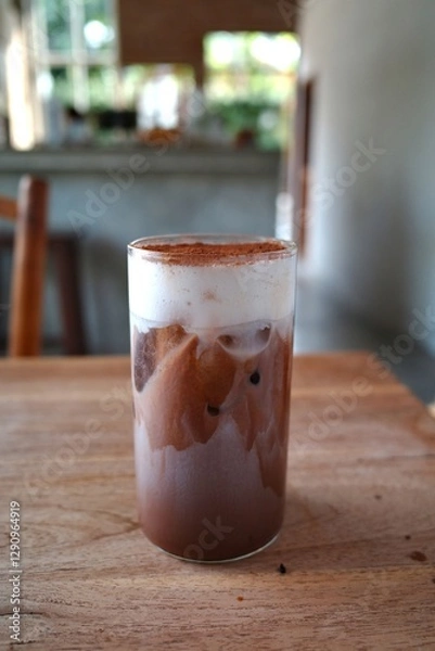 Obraz Ice chocolate in a cup