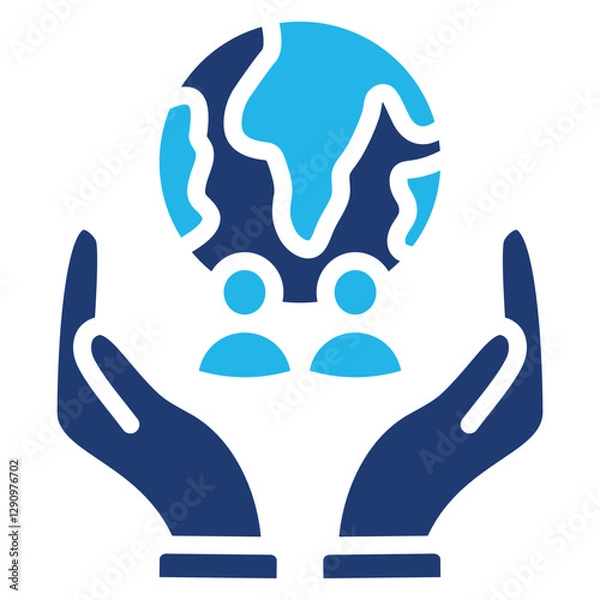 Obraz Corporate Social Responsibility Icons For Design Elements 