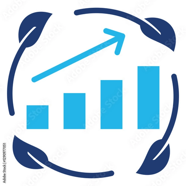 Obraz Sustainable Growth Icons For Design Elements 