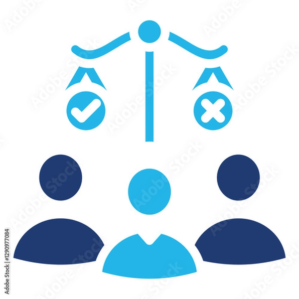 Obraz Ethical Leadership Icons For Design Elements 