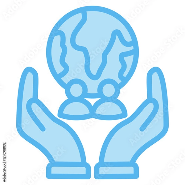 Obraz Corporate Social Responsibility Icons For Design Elements 