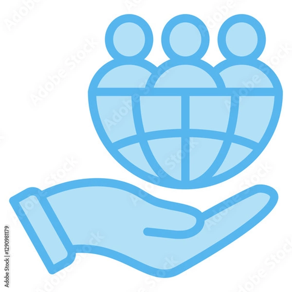 Obraz Social Responsibility Icons For Design Elements 