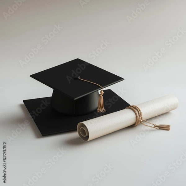 Fototapeta 학사모,졸업,교육,학문,학사
