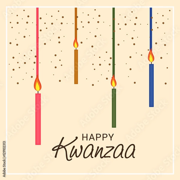 Fototapeta Happy Kwanzaa.