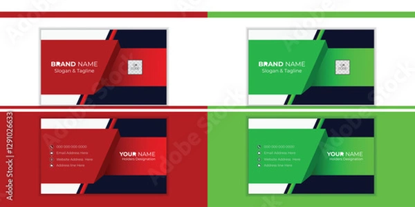 Obraz Simple & modern business card design in vector