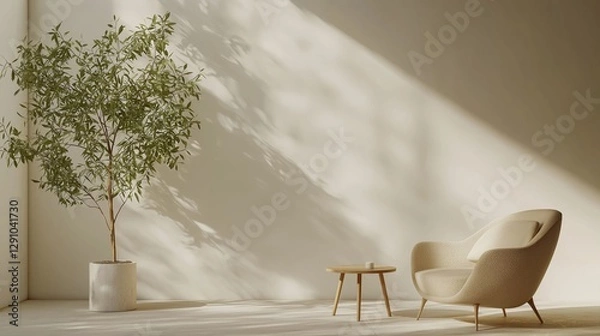 Obraz 인테리어,빛,자연광,벽,공간,화분,가구
