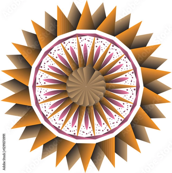 Obraz sun background design for ornament