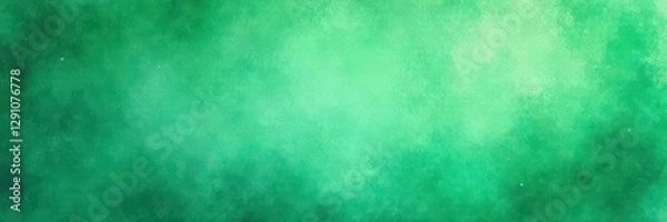 Fototapeta Faintly textured green background, distressed vintage Xmas watercolor , backdrop, christmas