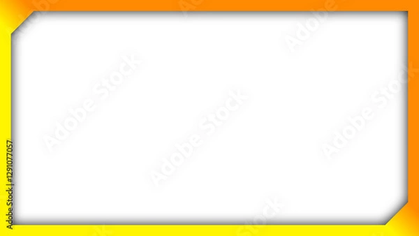 Obraz 2グラデーションのフレームデザイン:橙＆黄