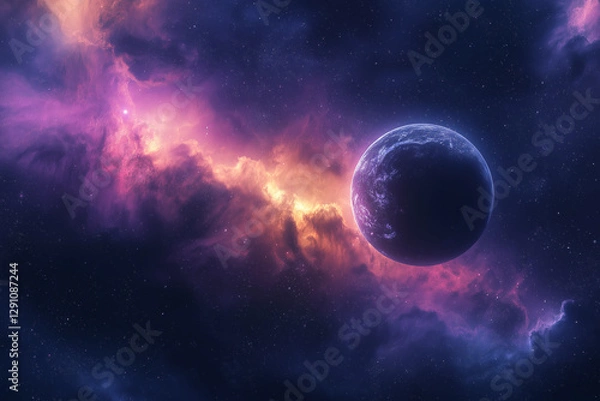 Fototapeta Cosmic Serenity: A Glimpse of the Universe