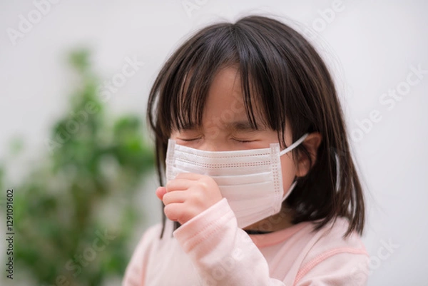 Obraz 医療用マスクを着用する女の子