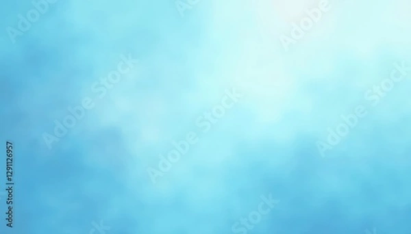 Fototapeta Grainy light blue backdrop, subtle gradient effect Ideal for digital art , atmosphere, graphic, aesthetic