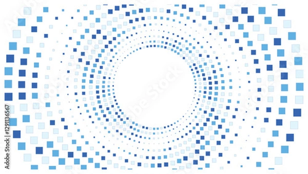 Fototapeta Geometric background square styles colorful rectangles halftone pixel pattern.
