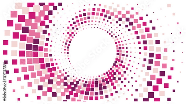Fototapeta Geometric background square styles colorful rectangles halftone pixel pattern.