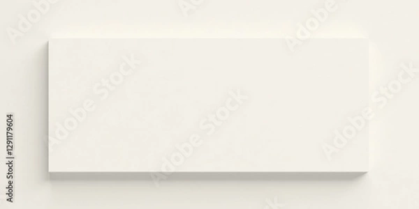 Obraz A Blank Rectangular Surface Ideal for Mockups and Presentations, Providing a Clean and Minimalist Aesthetic for Various Design Projects