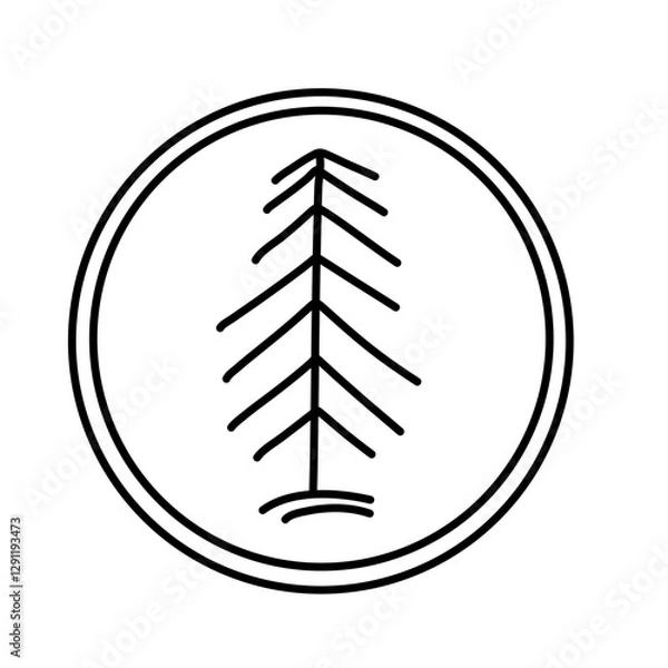 Fototapeta Tree icon vector
