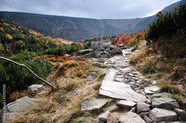 Fototapeta Krajobraz górski, Karkonosze.