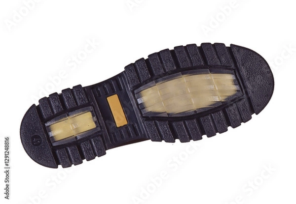 Obraz Shoe sole isolated on transparent layered background.