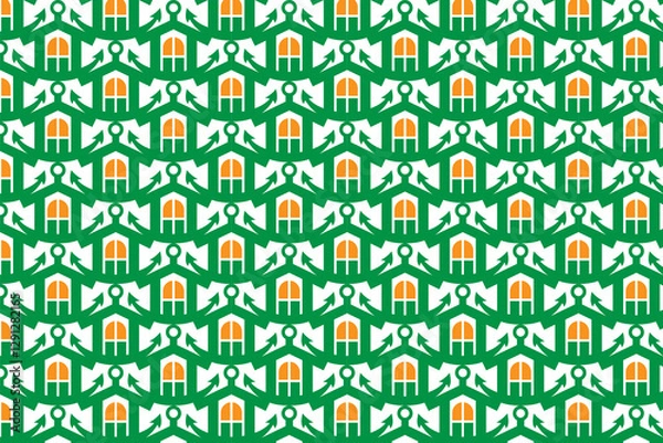 Fototapeta Coloring brush floral painting seamless pattern illustration. Modern paint vector background collection hand drawn texture, wallpaper print.