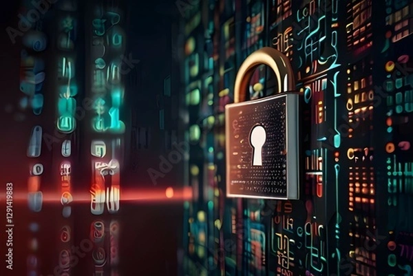 Obraz Abstract gear technology Digital background concept.