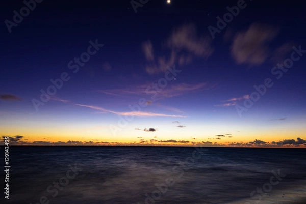 Obraz Sea sunset quietly