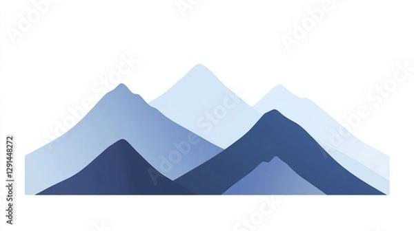 Fototapeta Abstract Mountain Range Illustration