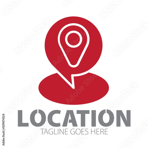 Obraz Locator Logo Template