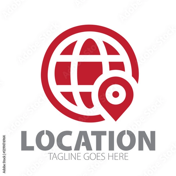 Obraz Locator Logo Template