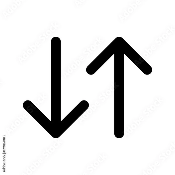 Fototapeta Transfer icon in glyph style