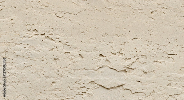 Fototapeta A warm white rough stone texture with a grainy surface.