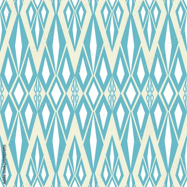 Obraz Textile design, geometric seamless pattern and for background.