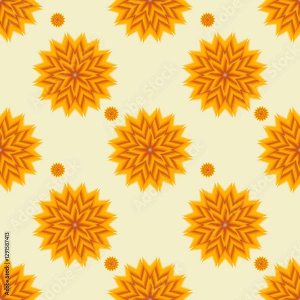Obraz Textile design, geometric seamless pattern and for background.