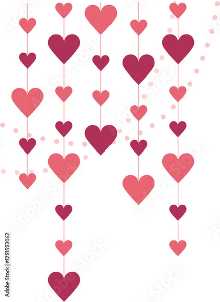 Fototapeta Pink Aesthetic Hanging Love